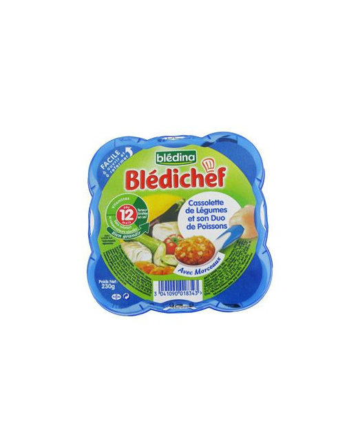 BLEDICHEF Cassolette légumes et duo poissons