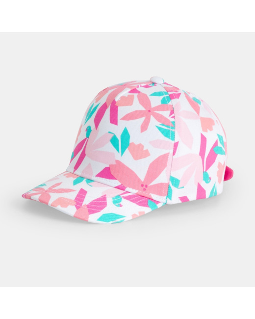 Casquette enfant imprimée rose fille