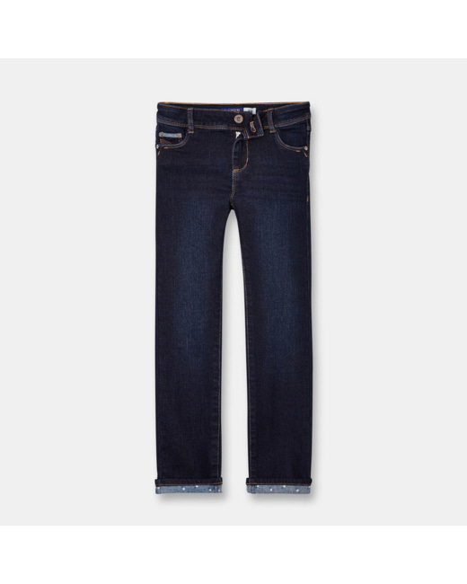 Jean slim chaud bleu fille