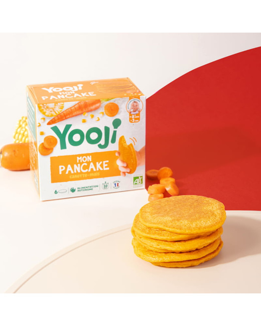 Pancake : Carotte, maïs - 6 pancakes - Idéal diversification et DME