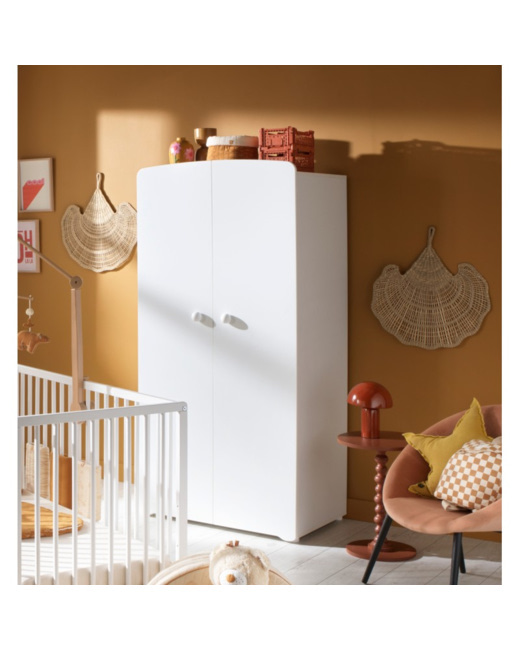 Armoire 2 portes bouton Basic