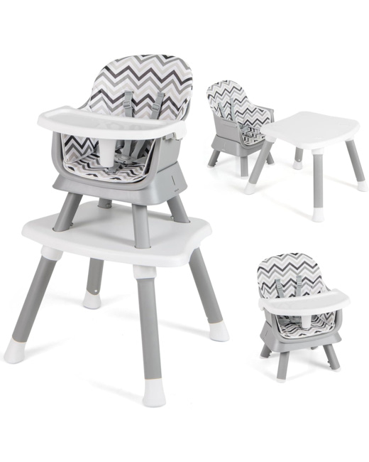 Chaise haute bébé évolutive 6 en 1