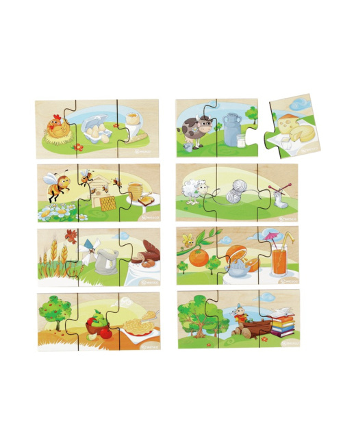 Puzzles 3 étapes les transformations