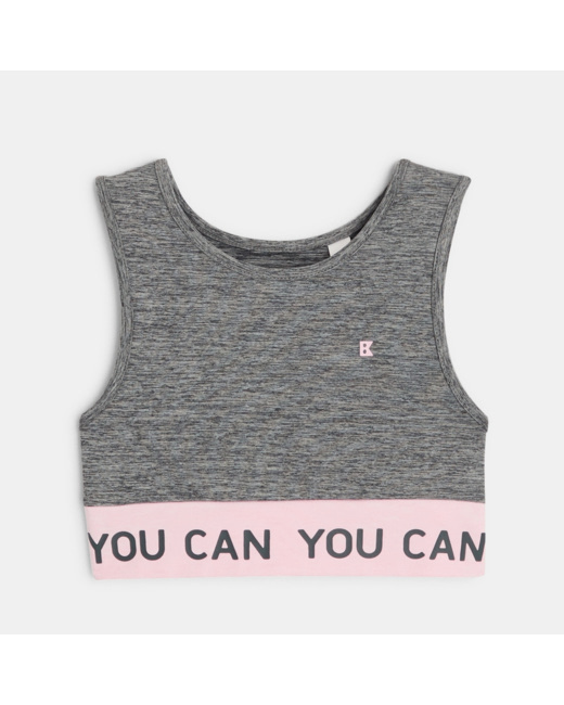 Brassière de sport gris fille