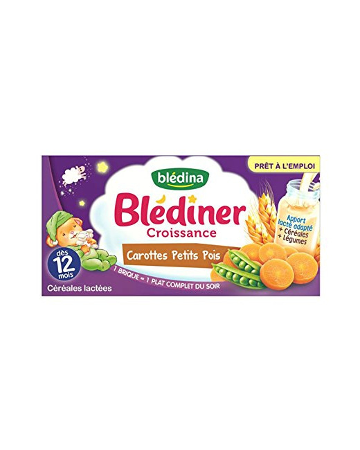 Blédiner Croissance Céréales carottes petits pois