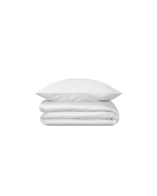 Housse de couette en satin de coton - Blanc Pur