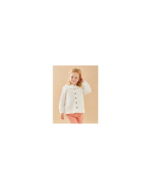Blouse en popeline ajourée