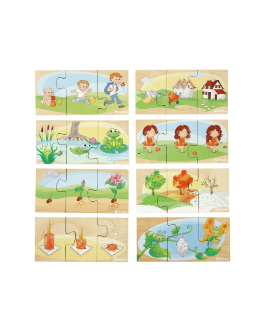 Puzzles 3 étapes les séquences temporelles