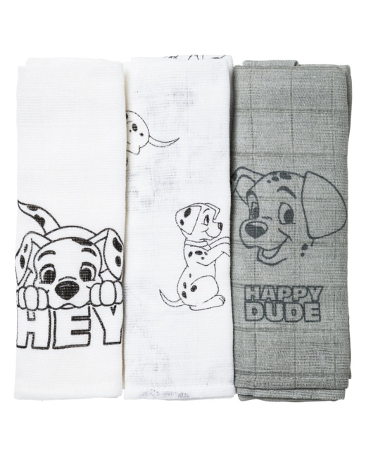 Lot de 3 langes 101 Dalmatiens