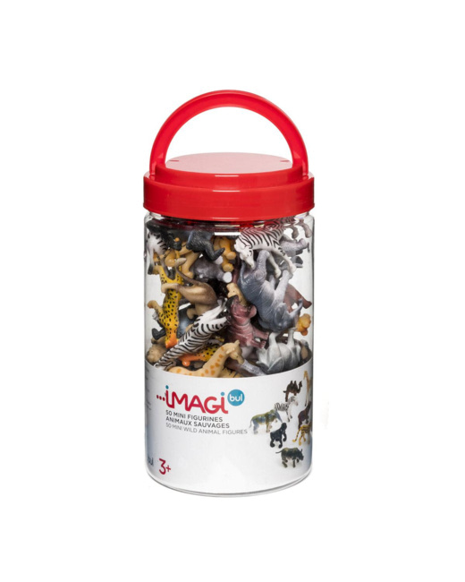 50 mini figurines animaux sauvages