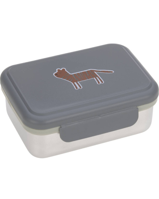 Boîte à goûter en inox Safari Tiger