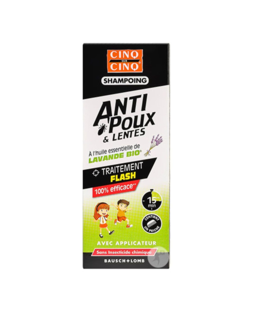 Shampoing anti-poux lavande bio Cinq Sur Cinq