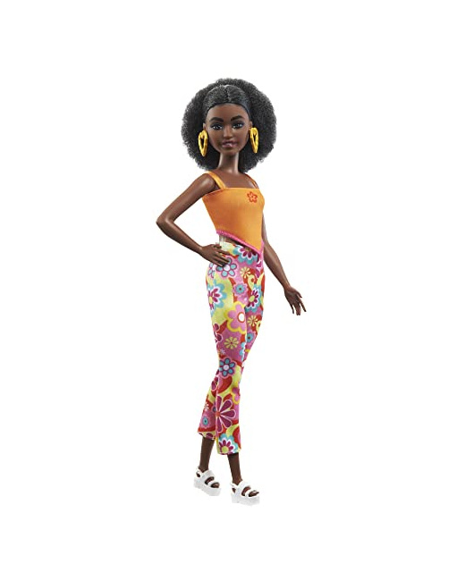 Poupée brune bouclée Barbie Fashionistas