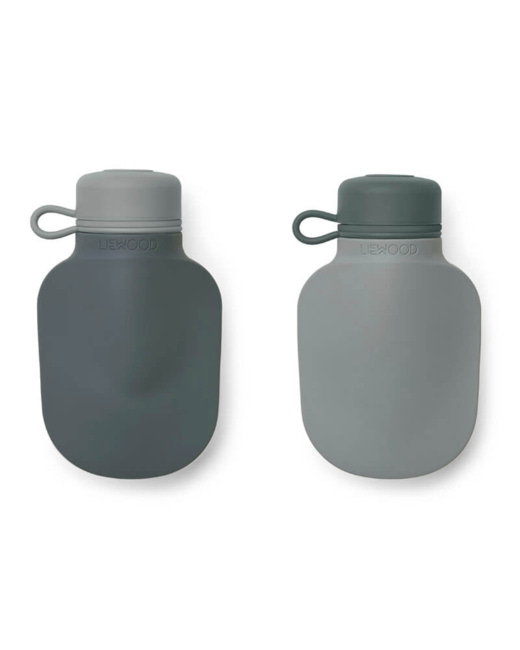 Lot de 2 bouteilles à smoothie Silvia - Blue mix