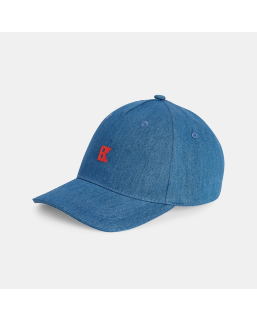 Casquette enfant en toile chambray bleue garçon