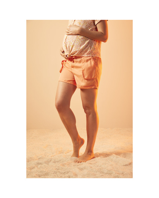 Short fluide à nouer pour femme