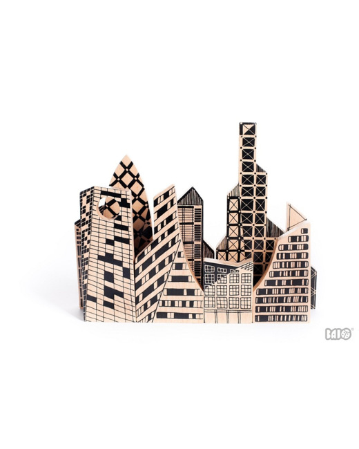 Jouet en bois - Puzzle Ville