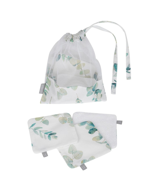 Lingettes bébé lavables 8 pièces, Eucalyptus