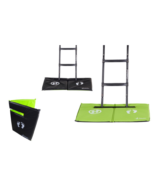 Tapis de sol universel pour trampoline - Réversible noir ou vert