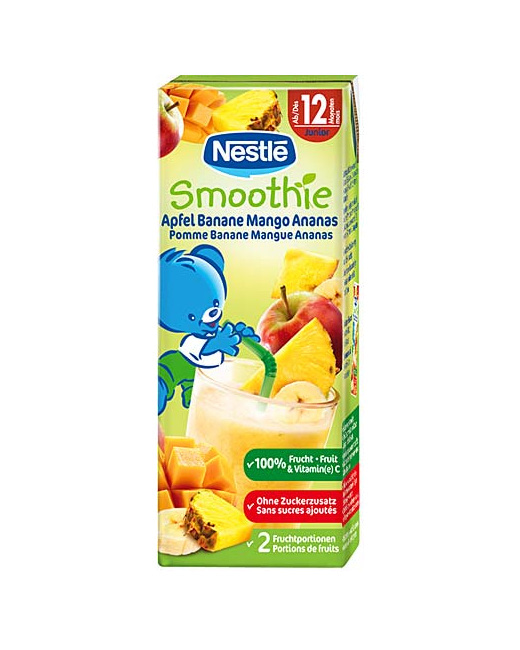 P'tits fruits : Smoothie pommes bananes mangues ananas