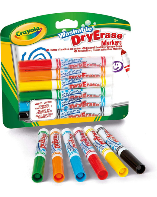 6 Feutres effaçables dry erase  