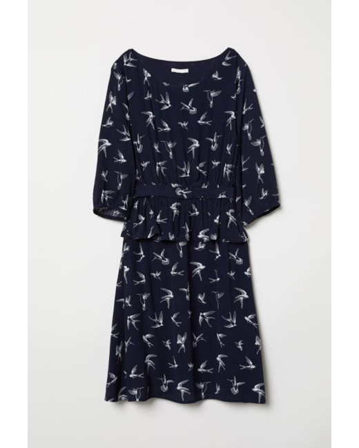 Robe à manches volantées Mama
