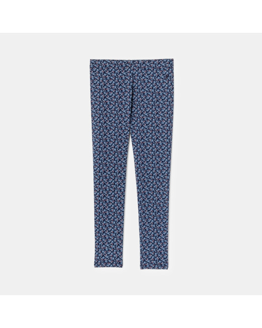 Leggings imprimés bleu fille