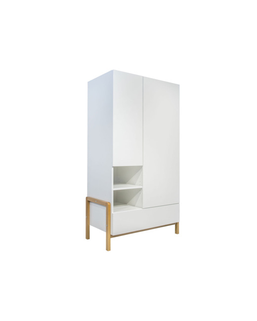 Armoire 2 portes 1 tiroir ADAM
