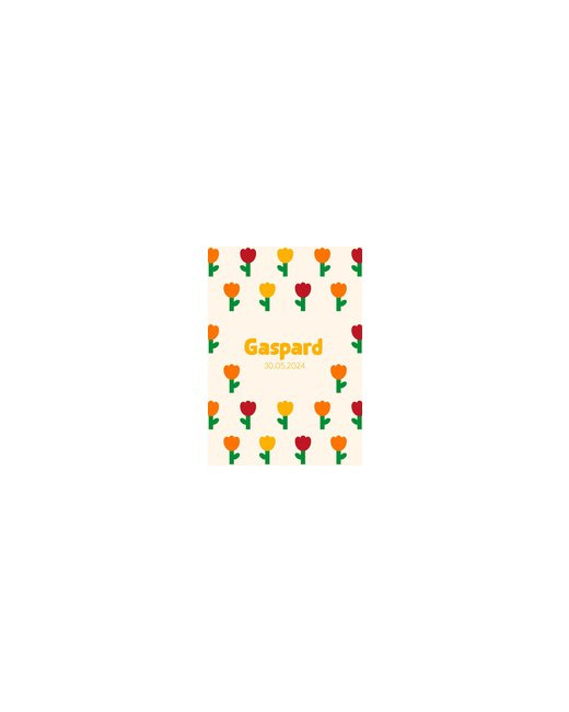Faire-Part de Naissance Personnalisable - Fleurs Minimaliste