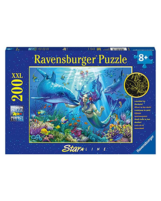 Puzzle - Paradis sous-marin - Phosphorescent - 200 pièces