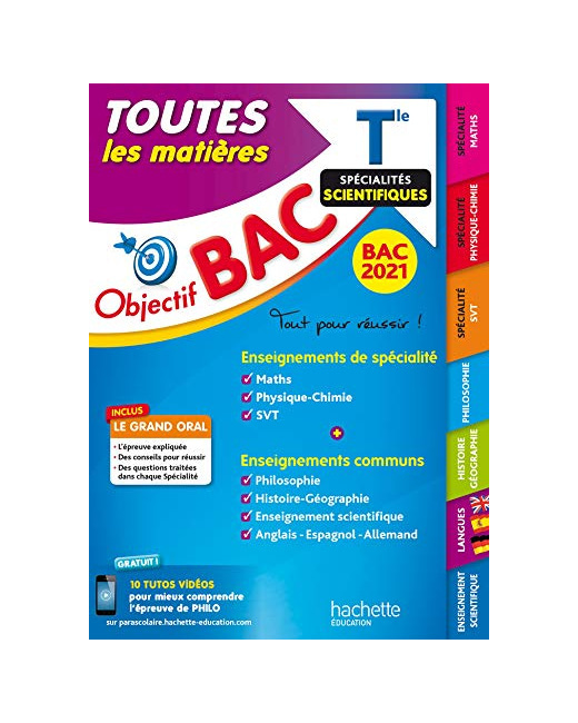 Objectif Bac 2021 Toutes les matières Term Enseignements communs + Spécialités scientifiques