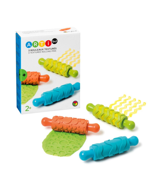 3 rouleaux texturés