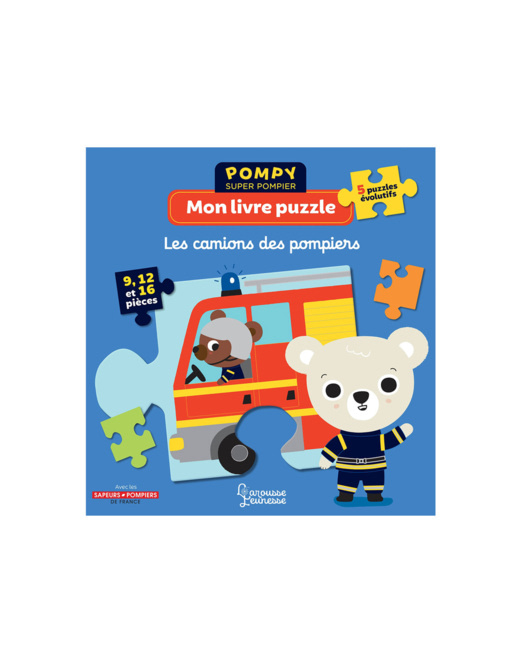 Livre puzzle Les camions de pompiers