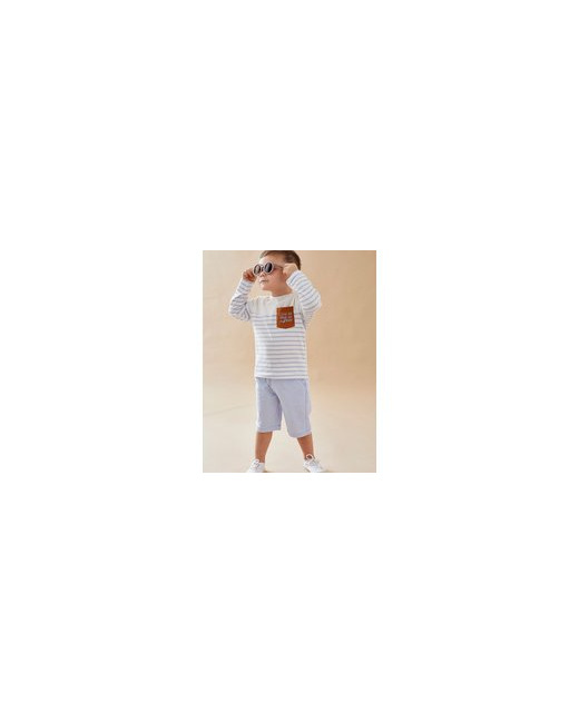 Short bermuda en piqué de coton