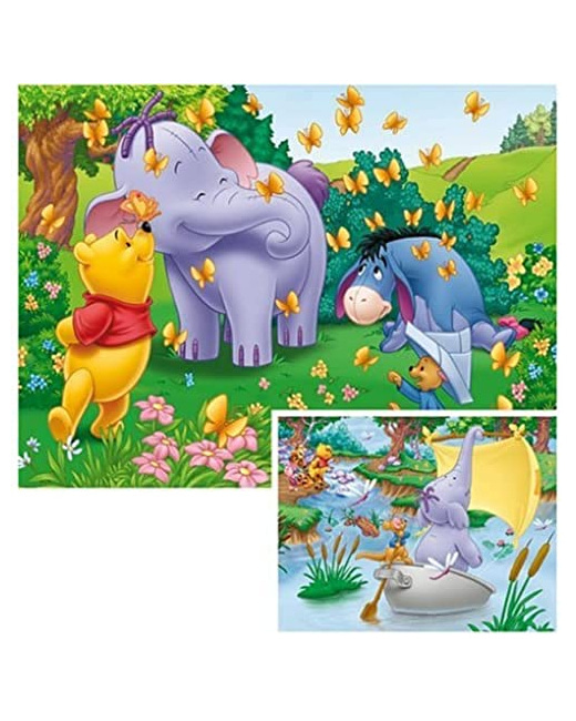 Puzzle - Rencontre Avec Les Éléphants / Winnie l'Ourson - 2x20 pièces