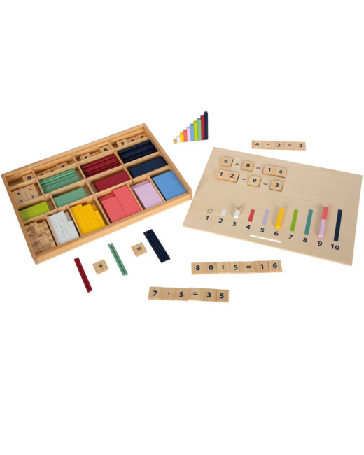 Bâtonnets de calcul avec chiffres