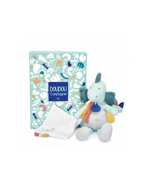 Pantin avec doudou Filou - Les calinosaures - taille 25 cm