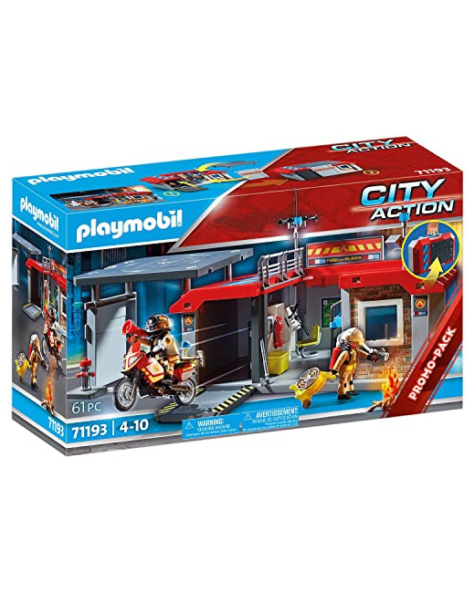 Playmobil City Action - Caserne de pompiers transportable