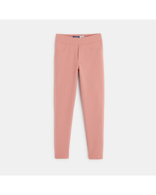 Jegging uni en jersey milano rose fille
