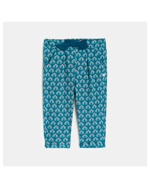 Pantalon imprimé graphique taille élastique