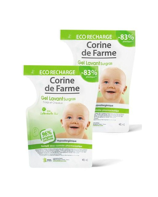 Eco recharge Gel lavant surgras Corps et Cheveux au Calendula bio