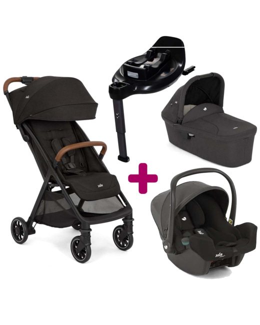 Poussette Trio Pact Pro + Nacelle Ramble + siège auto i-snug 2 + base Encore