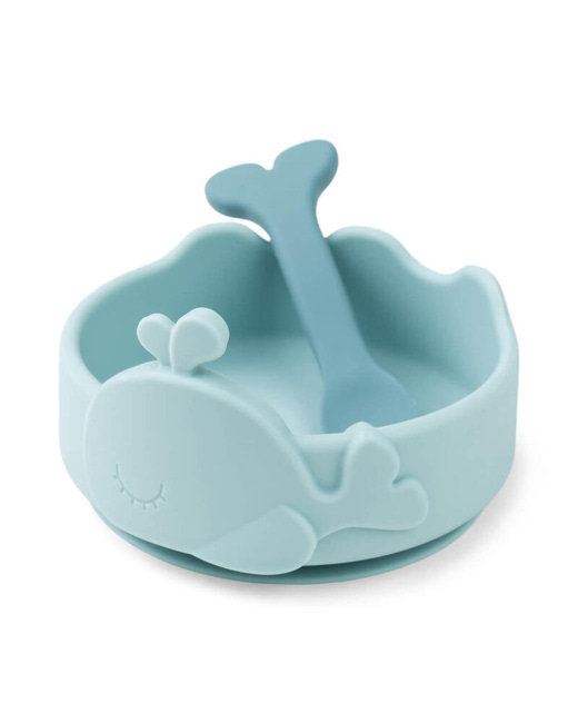 Bol ventouse et cuillère Sili Wally