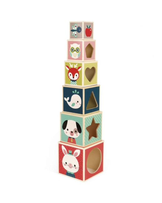 Cubes empilables Baby Forest
