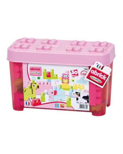 Baril briques de construction animaux