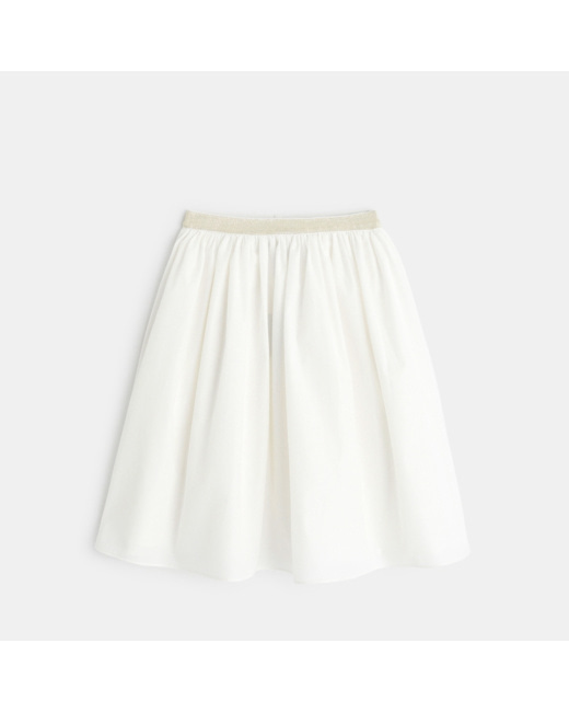 Jupe évasée unie beige fille
