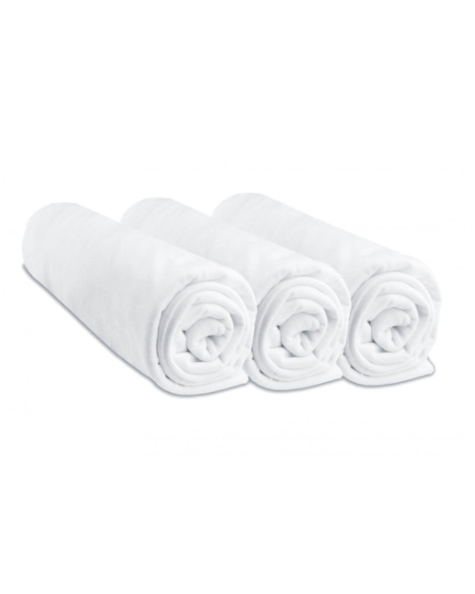 Lot de 3 draps-housses couffin bébé coton