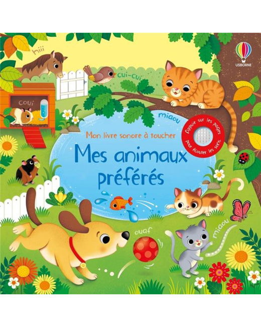 Mon Livre Sonore À Toucher - Mes Animaux Préférés