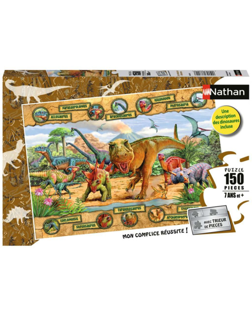 Puzzle Les espèces de dinosaures - de 7 ans