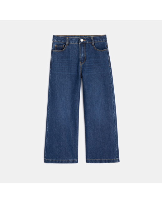 Jean jambes larges bleu fille